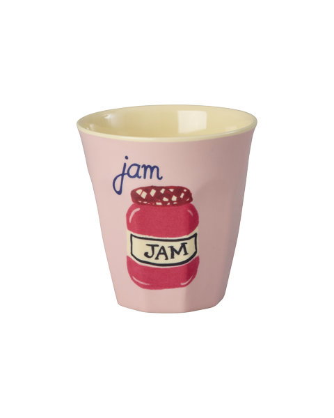 Rice melamin kop - ABC - Jam lyserød