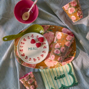 Alternative view of Rice melamin kop - Paris - Floral Fiesta Rose