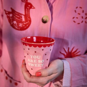 Alternative view of Melamin krus - Snoopy - Pink