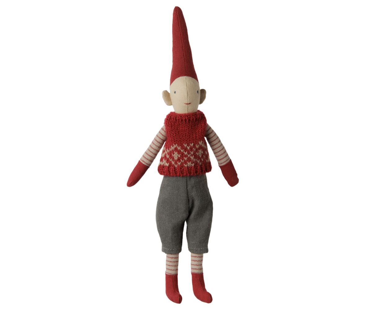 Pixy, Str. 1 - Dreng - Rød knitted vest