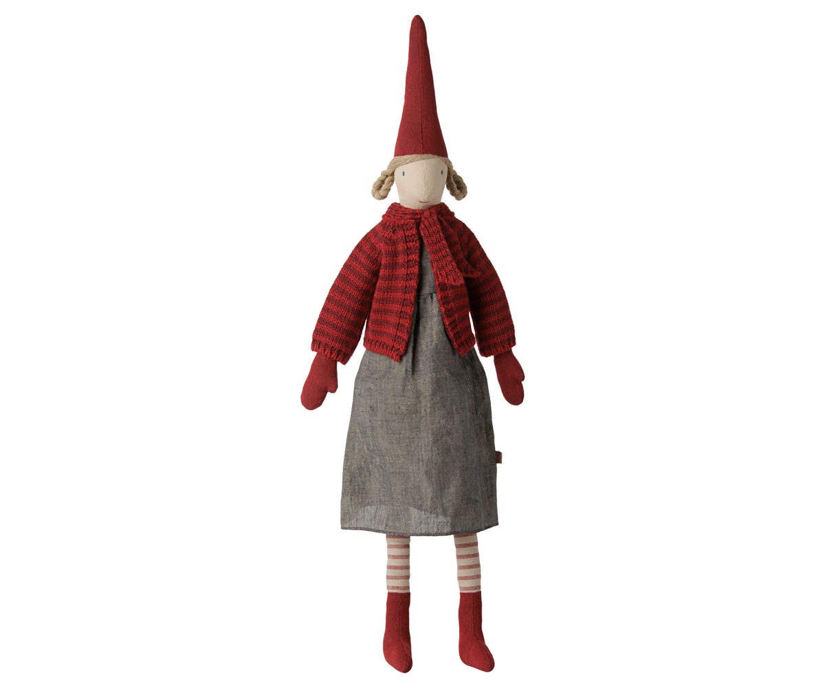 Pixy, Str. 4 - Pige - Stribet strikket cardigan