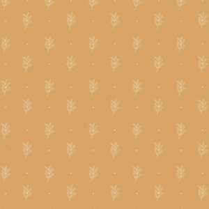 Serviet 20x20 cm mustard m/bladmønster 50 stk/pk