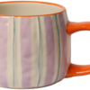 Keramik krus, Violet/Petrol/Orange