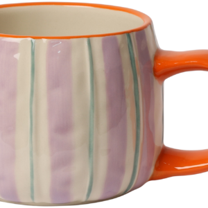 Keramik krus, Violet/Petrol/Orange