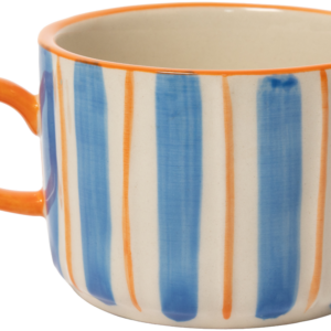Keramik kop, Blå/Orange