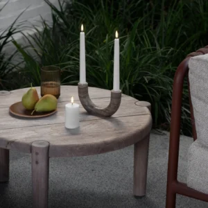 Alternative view of Outdoor LED pillar candle, White