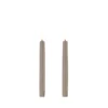 LED taper candle, Sandstone, Smooth, 2-pack