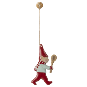 Metal ornament, Nisse - Ske