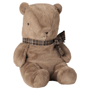 Teddy plush bamse, Stor - Mørk mushroom
