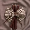 Velourbånd på spole 10 m chocolate - Billede 2