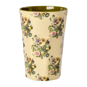 Rice melamin Høj kop - Retro Bouquet