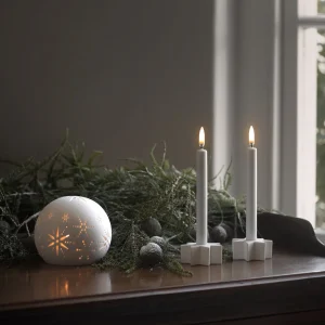 Alternative view of Ceramic light dome, Nordic white, 9x10 cm