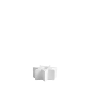 Ceramic star, Mini taper candleholder, Nordic white, 5,5x2,4 cm