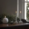 Ceramic star, Mini taper candleholder, Nordic white, 5,5x2,4 cm - Billede 2